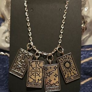 Mystical Tarot Card Charm Necklace